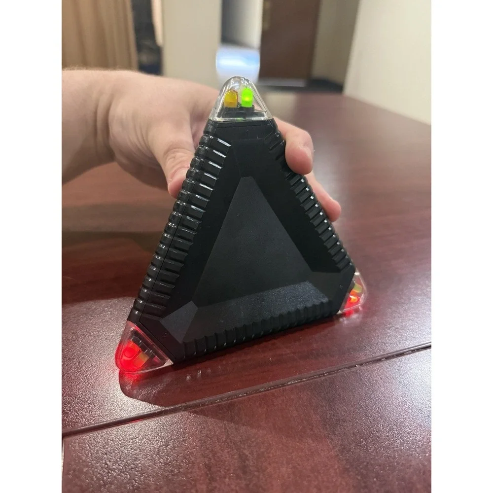Luminations Pyramid Game Puzzle 1989 Random House Vintage Toy Black Works Read